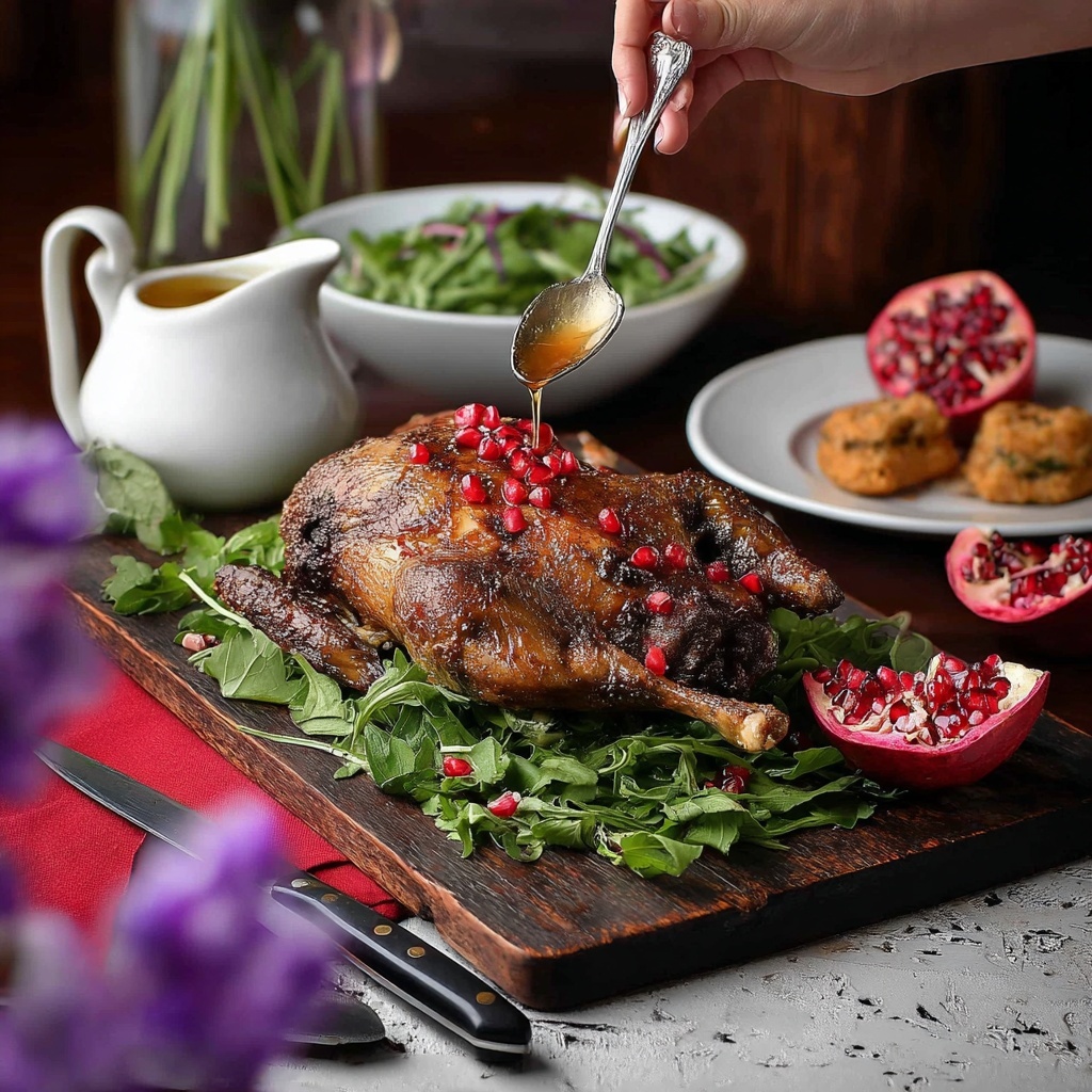 Festive Christmas Roast Duck with Apple Cider Drizzle Recipe - Recipe Image
