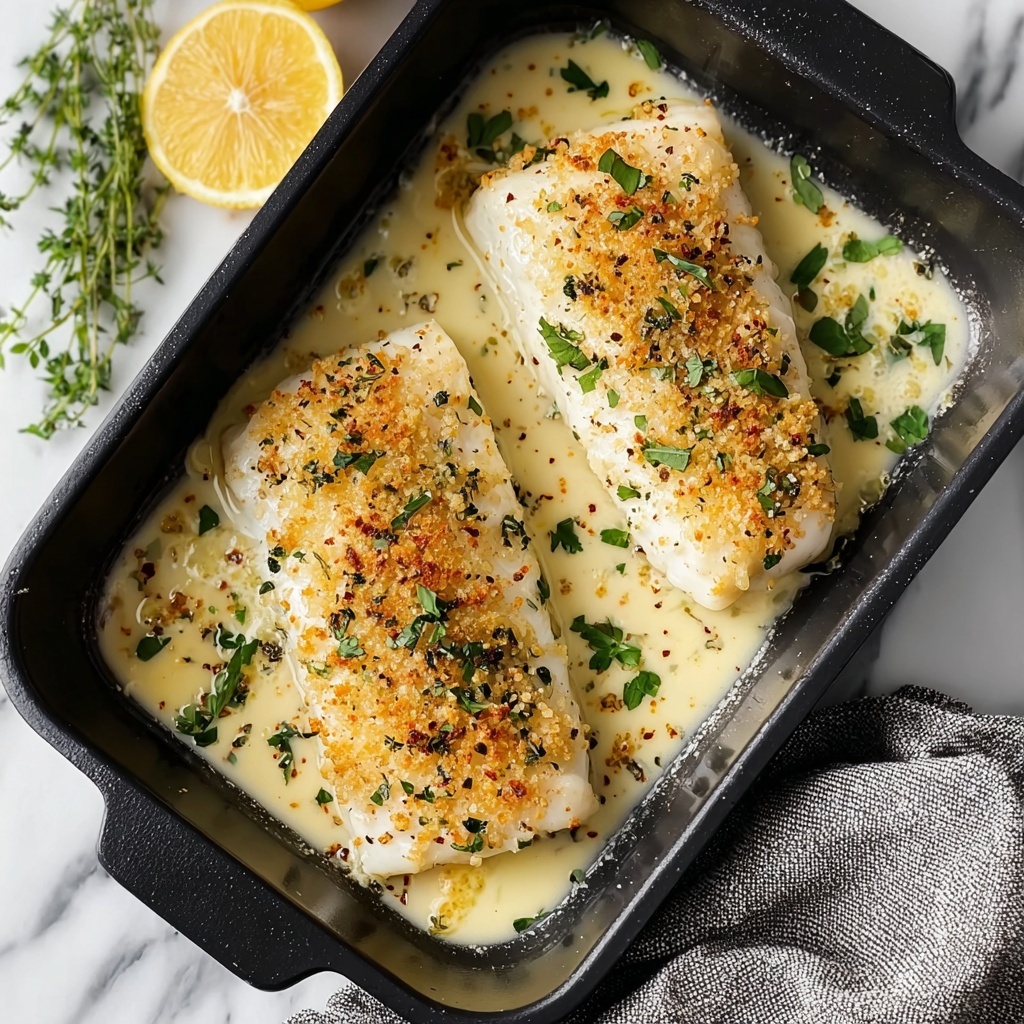 Lemon Parmesan Baked Cod Recipe - Recipe Image