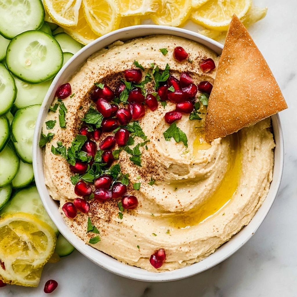 Creamy Homemade Hummus with Sumac and Olive Oil Recipe - Recipe Image