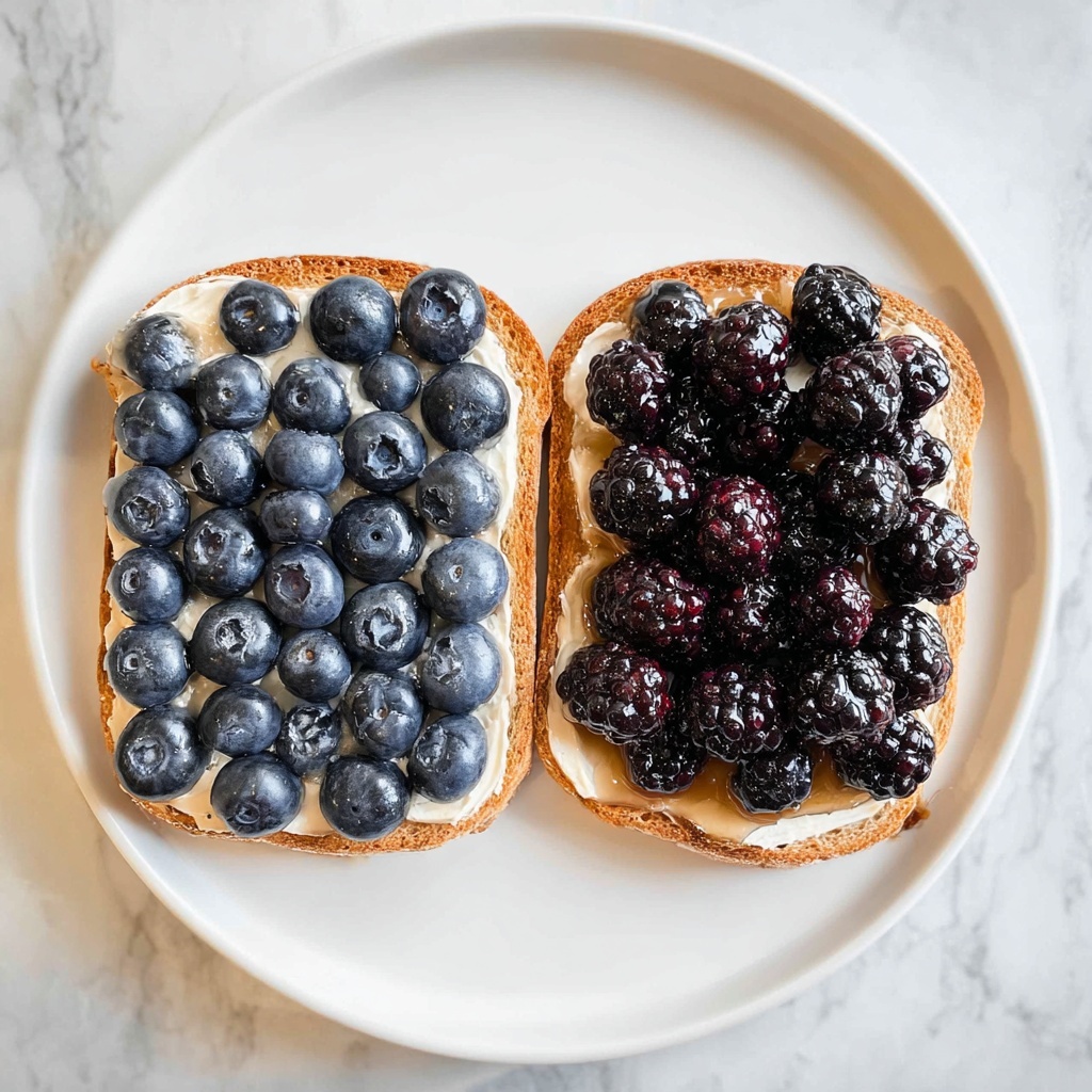 Berry Ricotta Toast with Honey Recipe - Recipe Image