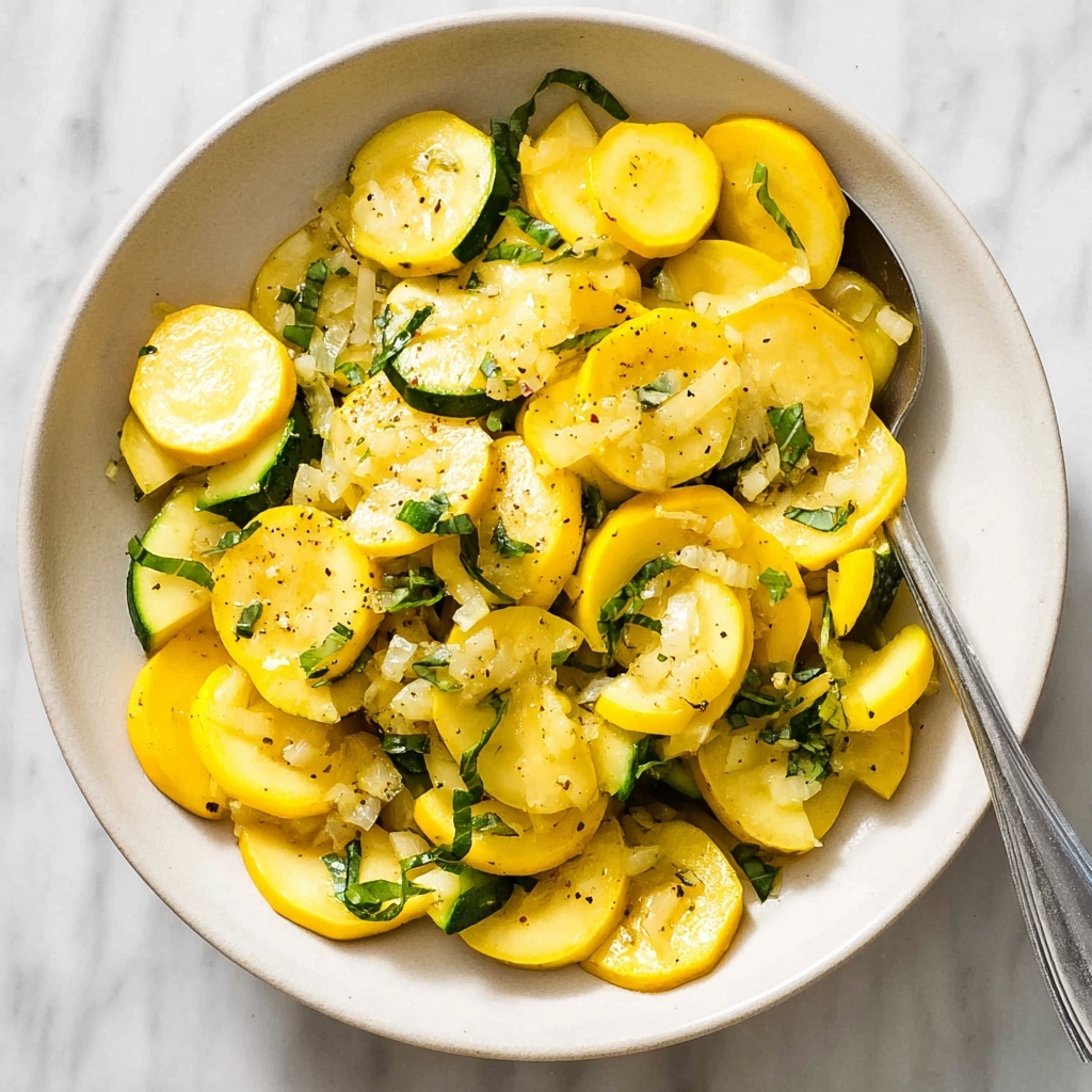 Sautéed Yellow Squash with Garlic, Basil, and Lemon Recipe - Recipe Image