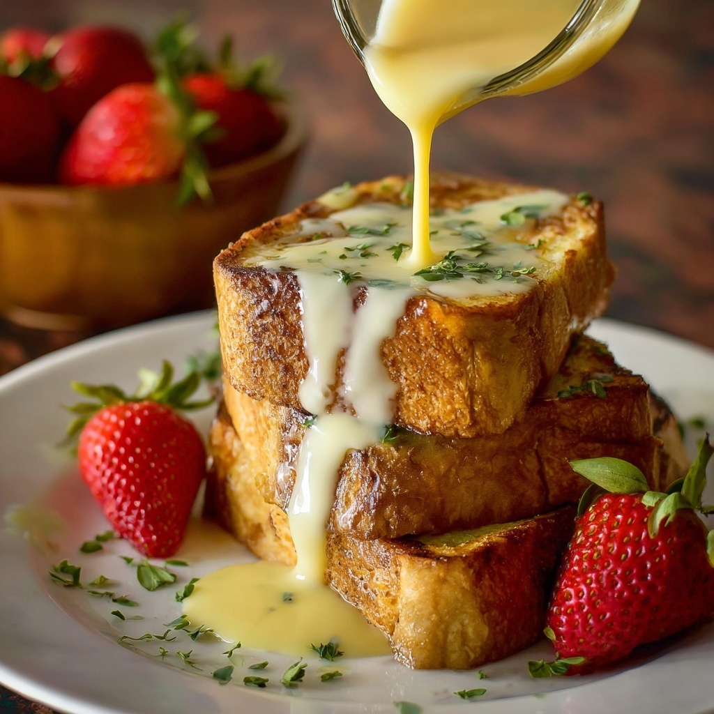 Savory Parmesan French Toast with Hollandaise Sauce Recipe - Recipe Image