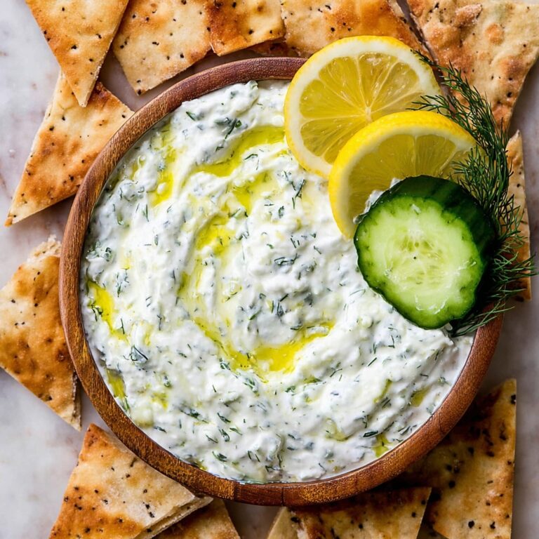 Homemade Tzatziki with Za’atar Pita Recipe
