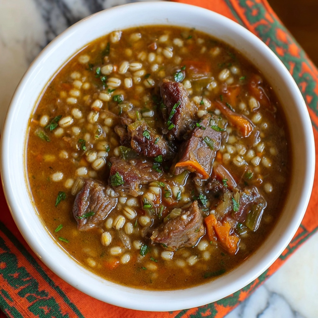 Hearty Beef and Barley Soup Recipe - Recipe Image