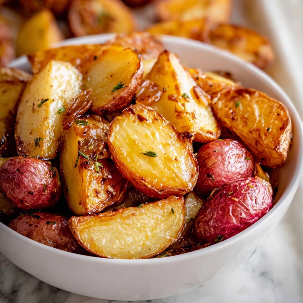 3 Ingredient Roasted Potatoes with Crunchy Onions Recipe - Recipe Image