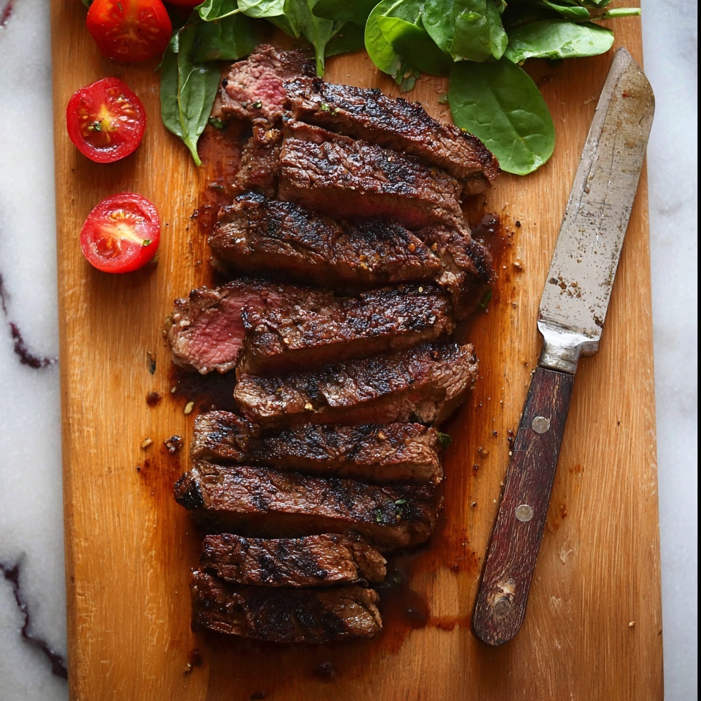Cast Iron Ribeye Steak with Garlic and Thyme Recipe - Recipe Image