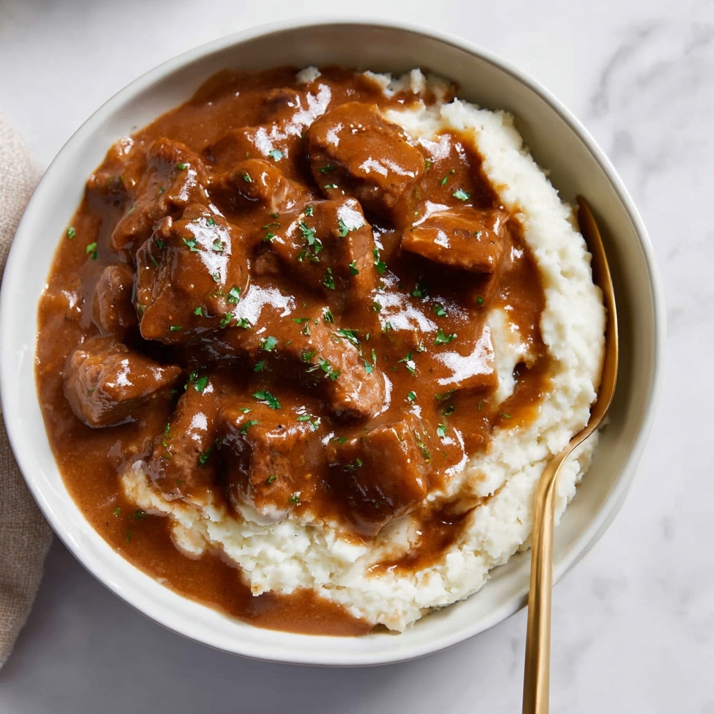 Beef Tips and Gravy Recipe - Recipe Image