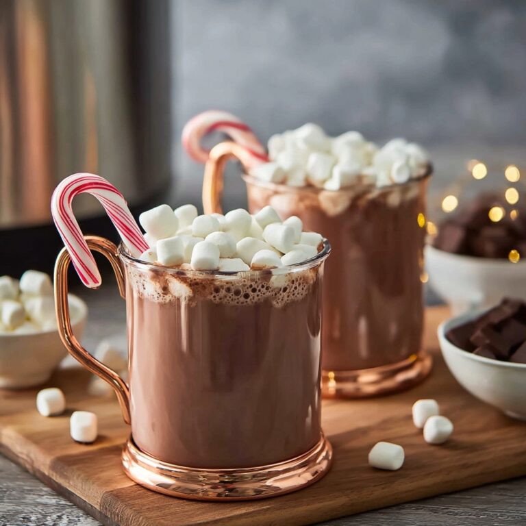 Slow Cooker Peppermint Hot Chocolate Recipe