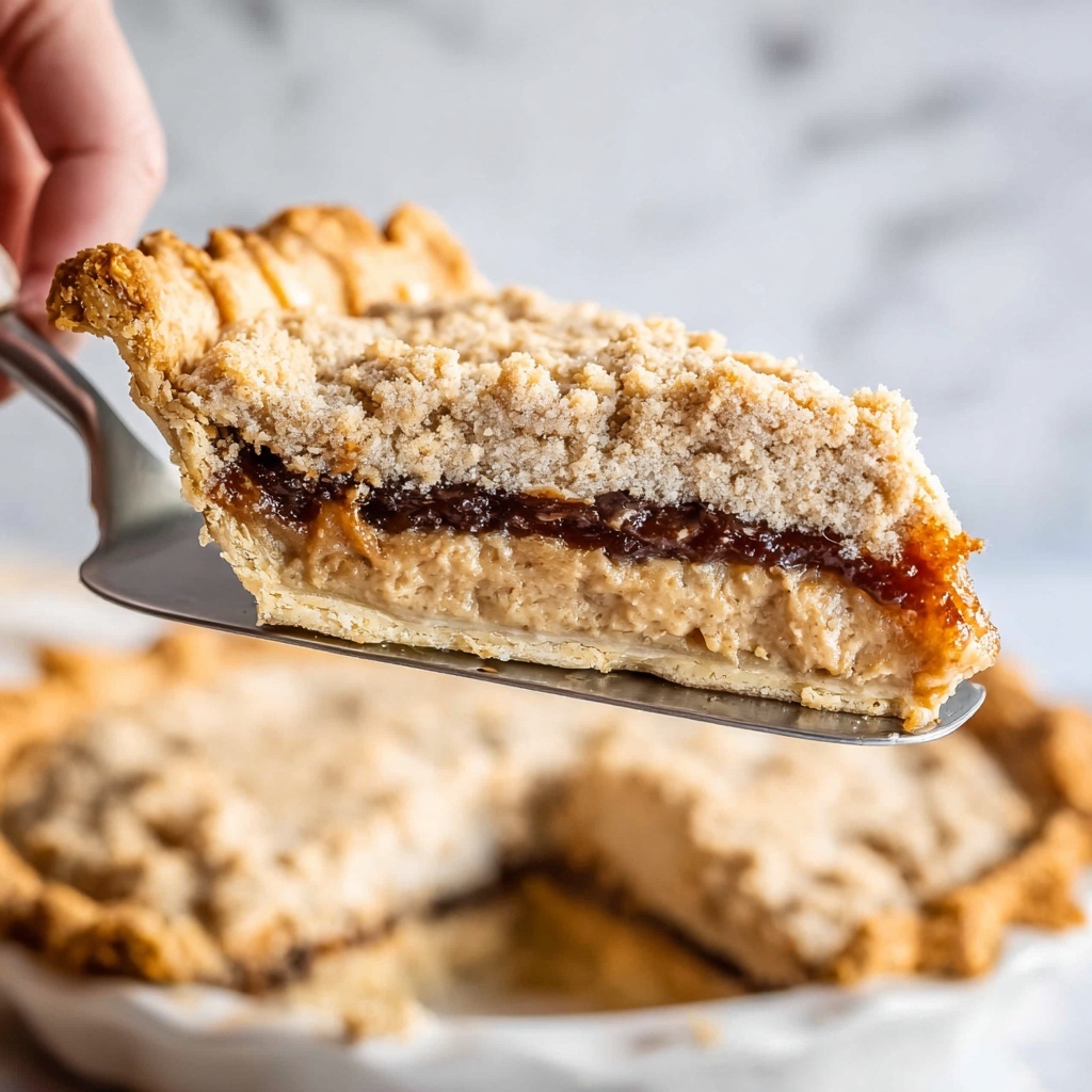 Shoofly Pie with Chocolate Pudding and Spiced Crumble Recipe - Recipe Image