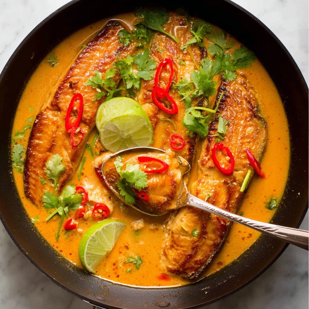 Poached Salmon in Coconut Lime Sauce Recipe - Recipe Image