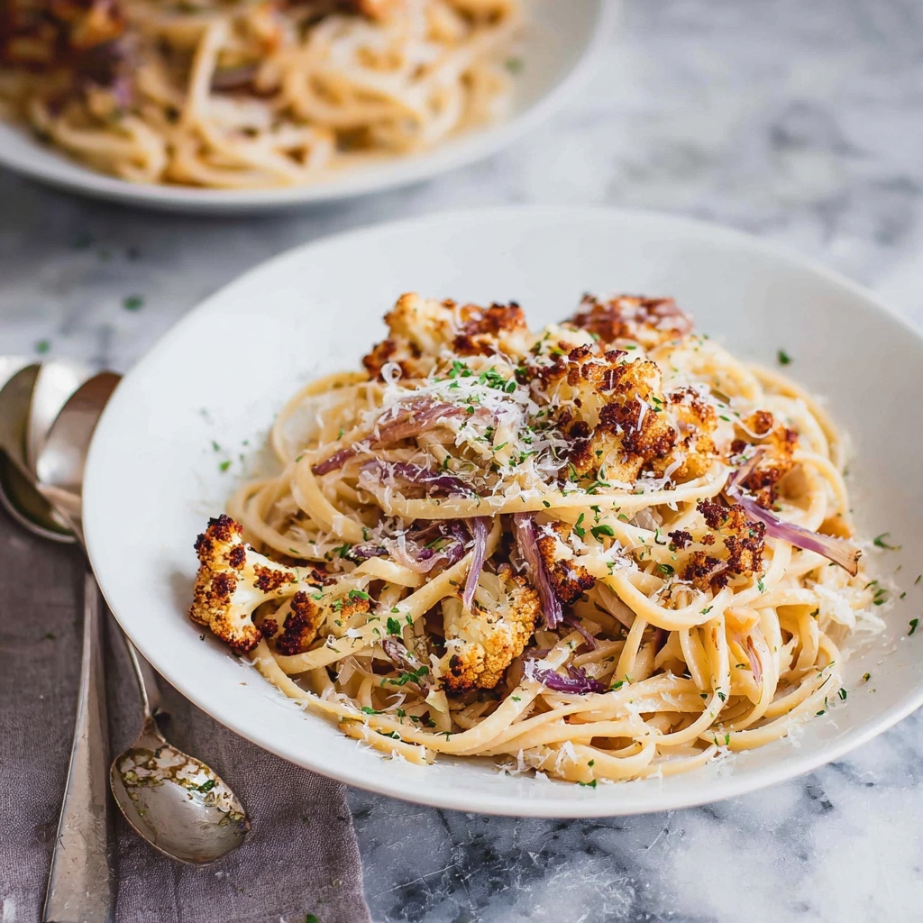 Garlic Butter Cauliflower Pasta with Pangritata Recipe - Recipe Image