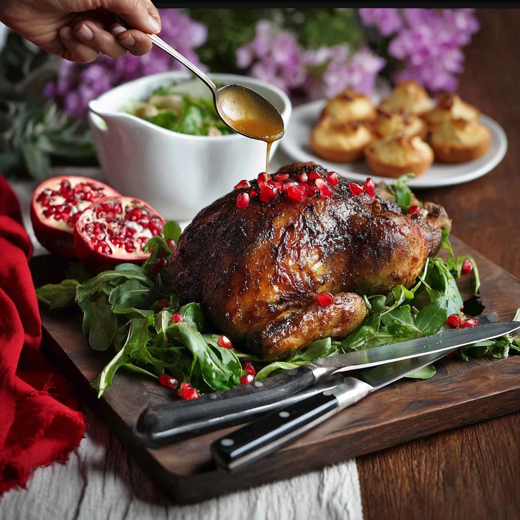 Festive Christmas Roast Duck with Apple Cider Drizzle Recipe - Recipe Image