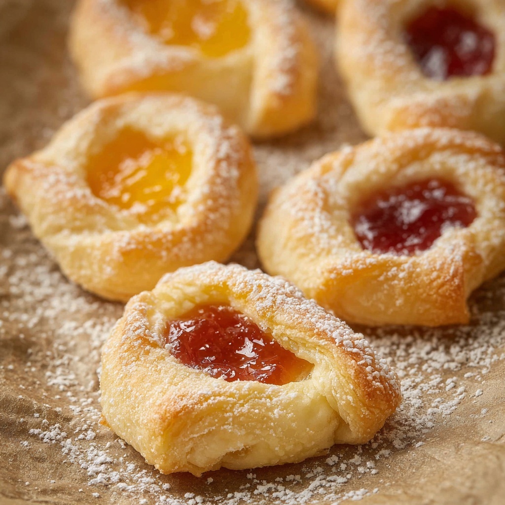 Strawberry Jam Kolaczki Cookies Recipe - Recipe Image