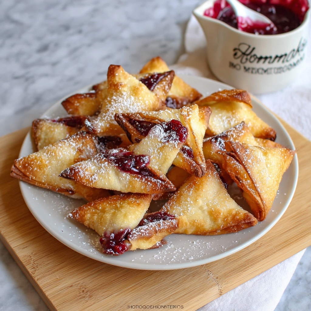 Air Fryer Blueberry Cheesecake Wontons Recipe - Recipe Image