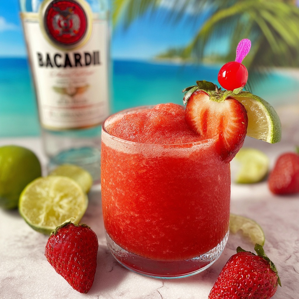 Frozen Strawberry Daiquiri Recipe - Recipe Image