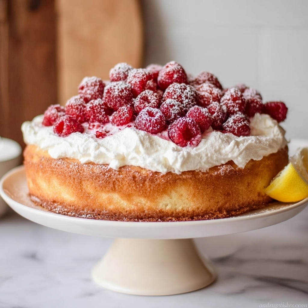 Raspberry Olive Oil Cake Recipe - Recipe Image