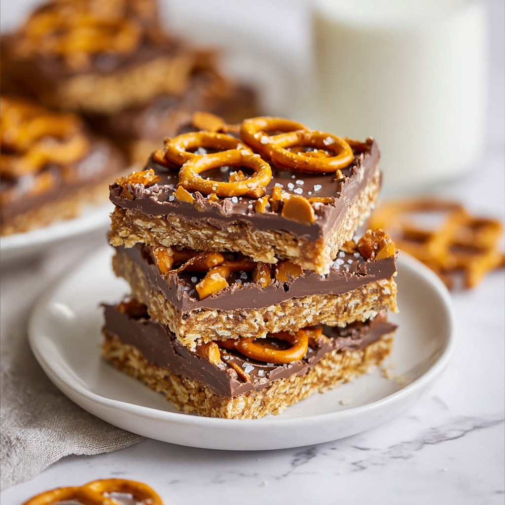 Peanut Butter Pretzel Bars Recipe - Recipe Image