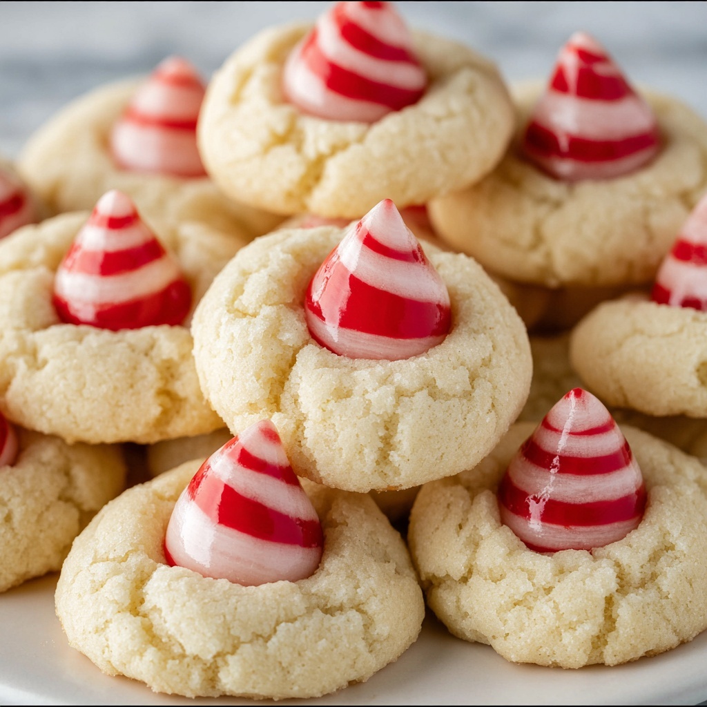 Peppermint Kiss Cookies Recipe - Recipe Image