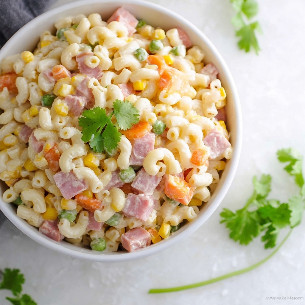 Mexican Macaroni Ham Salad Recipe - Recipe Image