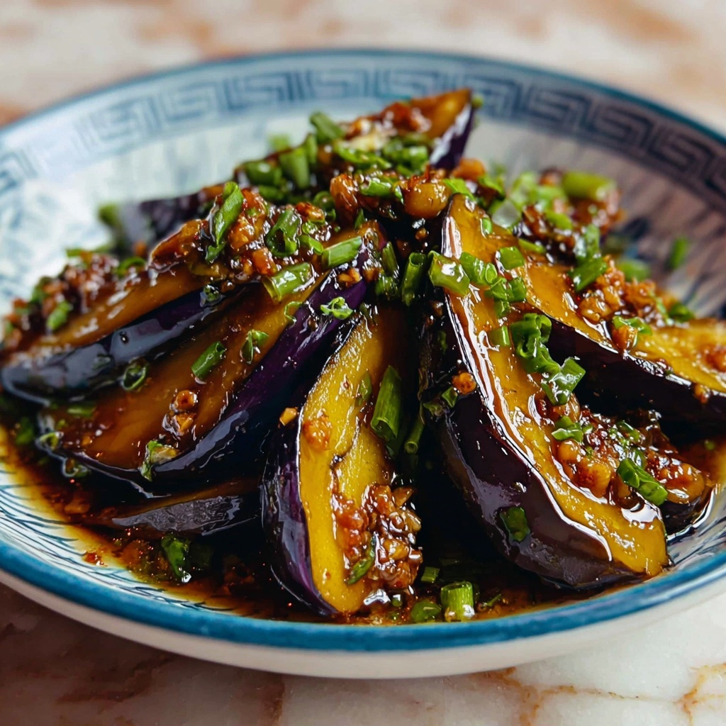 Savor the Best Chinese Eggplant with Garlic Sauce Recipe - Recipe Image