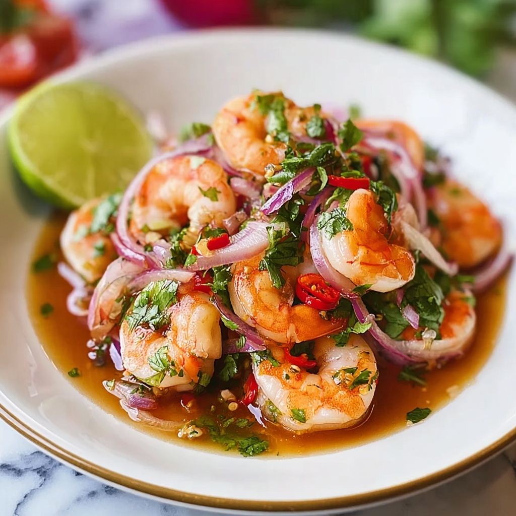 Juicy Authentic Spicy Thai Shrimp Salad in Just 15 Minutes Recipe - Recipe Image