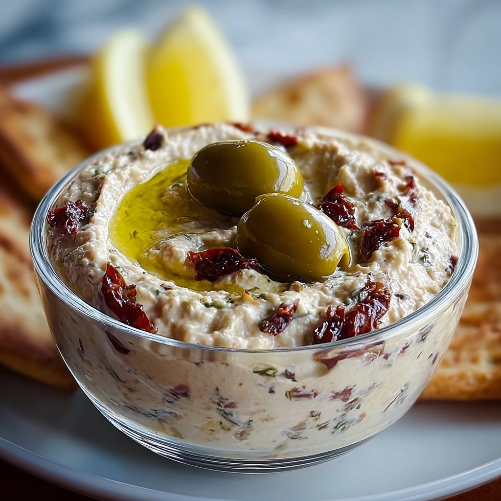 Quick & Easy 2-Minute Green Olive Dip for Effortless Entertaining Recipe - Recipe Image