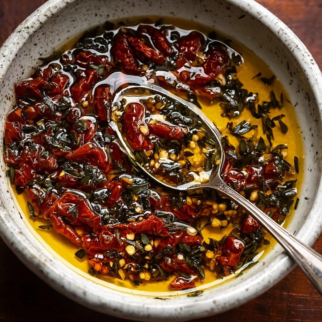 Irresistibly Easy Sun-Dried Tomato Olive Oil Bread Dip Recipe - Recipe Image