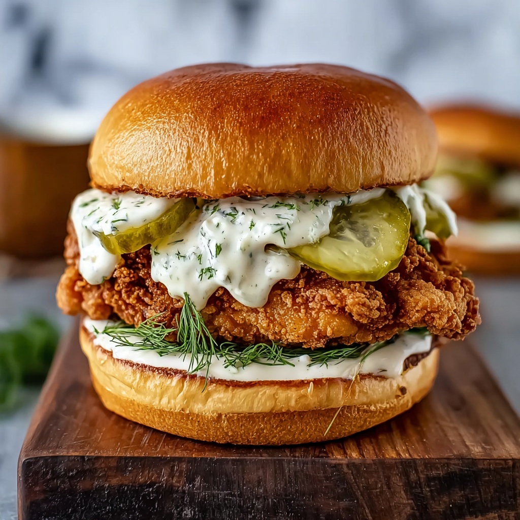 Crispy Dill Chicken Sandwich Recipe That Will Wow You! Recipe - Recipe Image