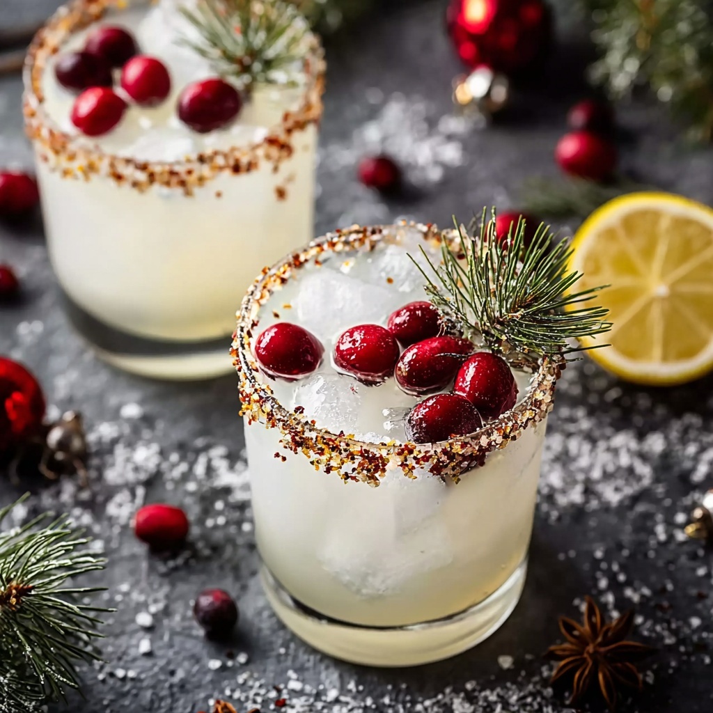 Deliciously Festive White Christmas Margarita Recipe - Recipe Image