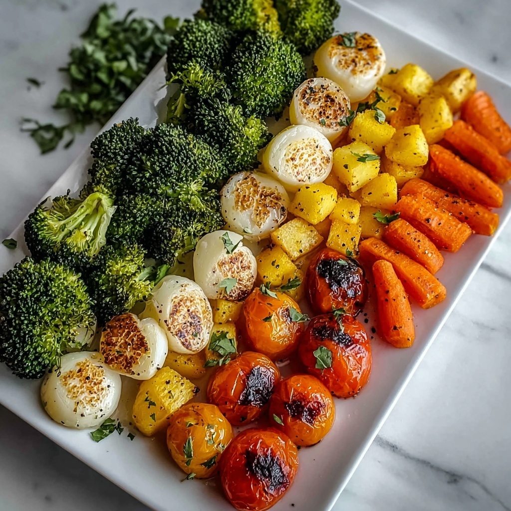 Irresistibly Flavorful Garlic Roasted Vegetables Recipe - Recipe Image