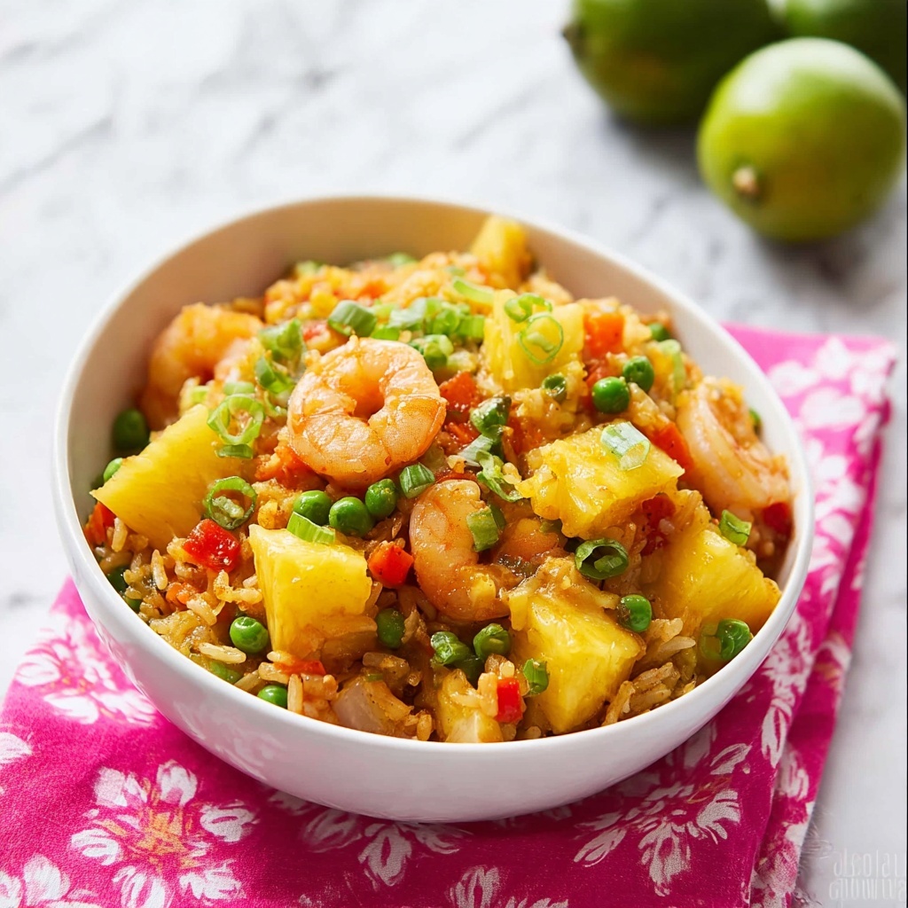 30 Minute Pineapple Shrimp Fried Rice Recipe - Recipe Image