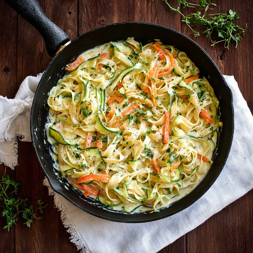 Fettuccine with Lemon Ricotta and Zucchini Recipe - Recipe Image