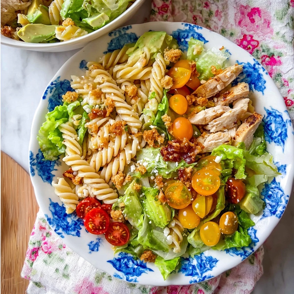 Lighter Chicken Caesar Pasta Salad Recipe - Recipe Image