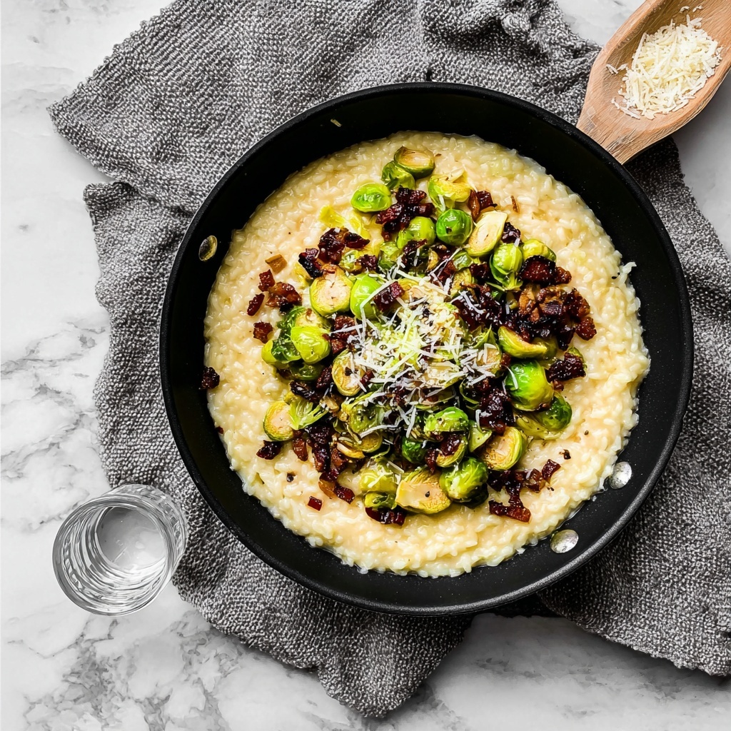 Risotto with Bacon and Brussels Sprouts Recipe - Recipe Image