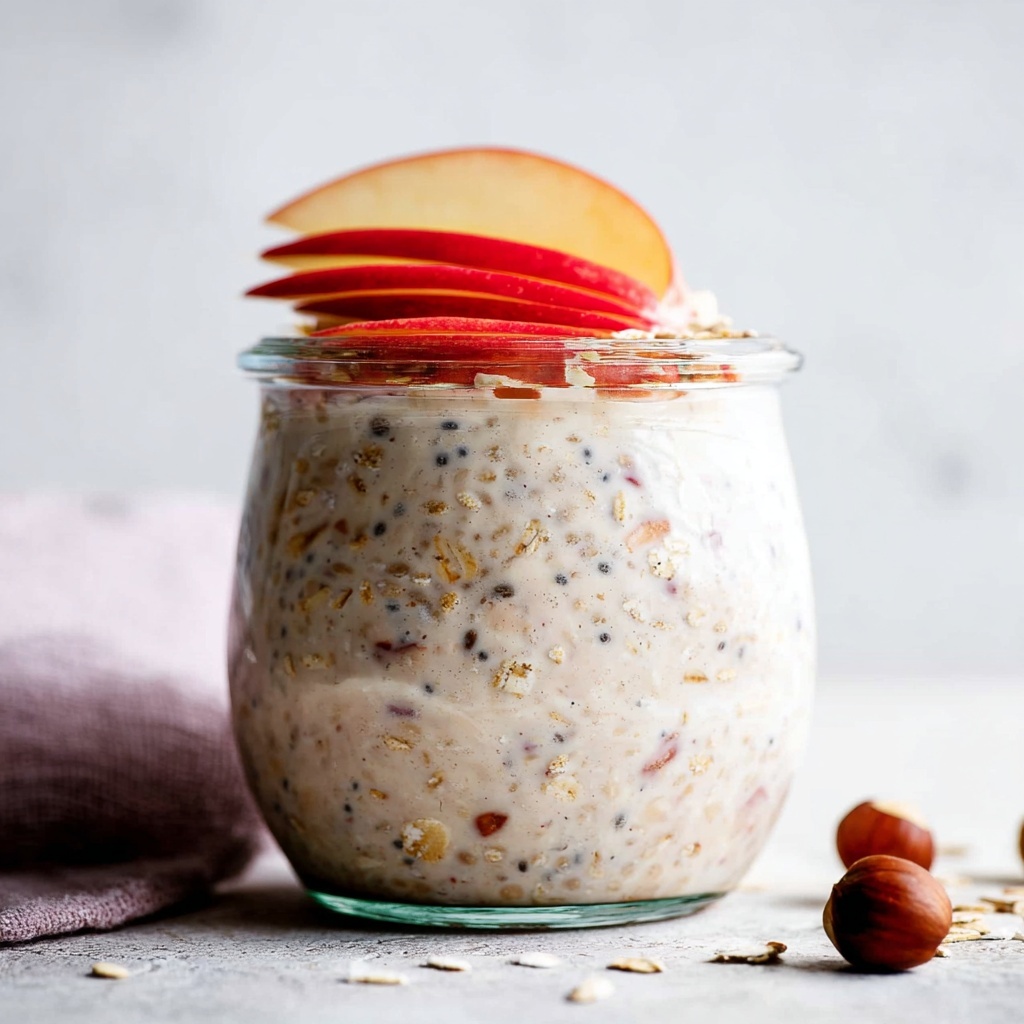 Apple Cinnamon Overnight Oats Recipe - Recipe Image