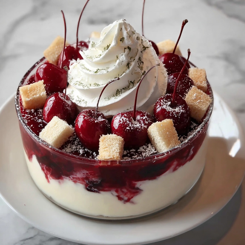 Cherry Cheesecake Trifle Recipe - Recipe Image
