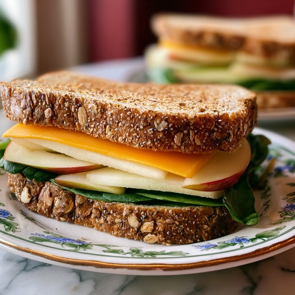 Hot Honey Apple Cheddar Sandwich Recipe - Recipe Image