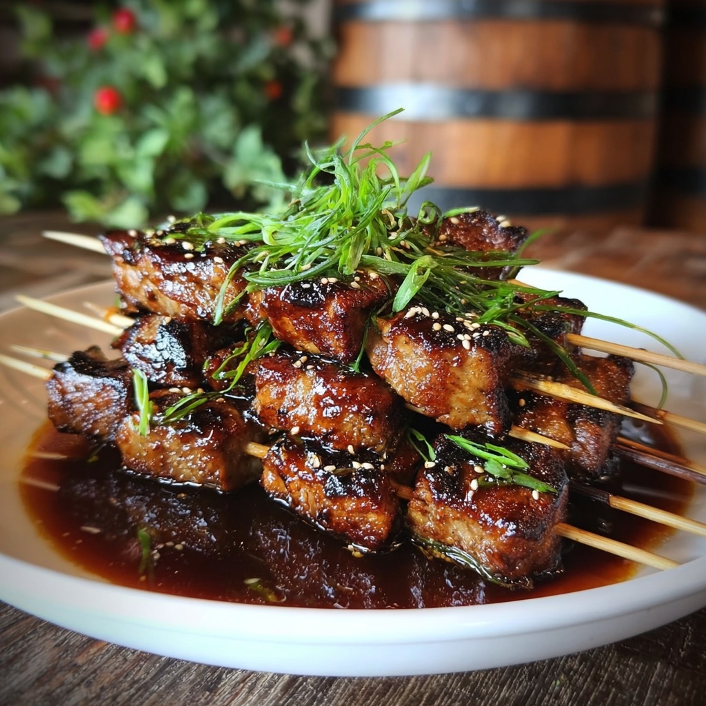 Japanese Chicken Yakitori Skewers Recipe - Recipe Image