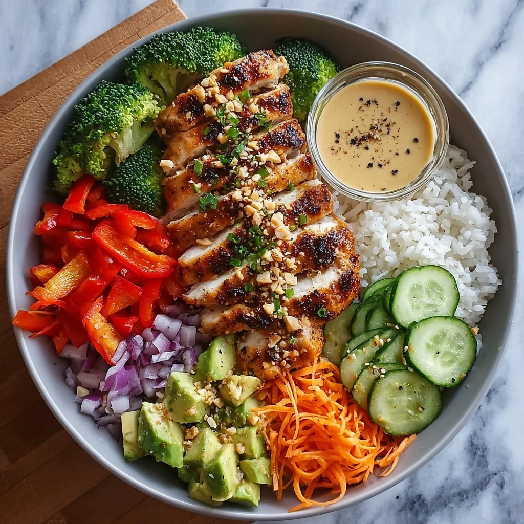 Thai Peanut Chicken Buddha Bowl Recipe - Recipe Image