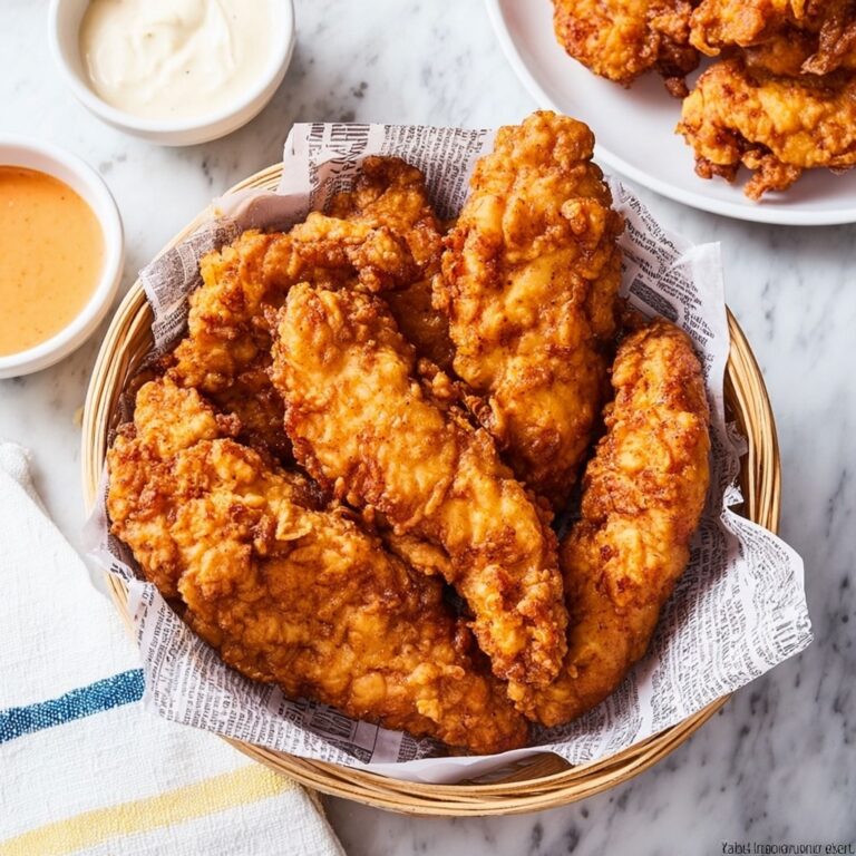 Crispy Chicken Tenders with Buttermilk and Hot Sauce Recipe