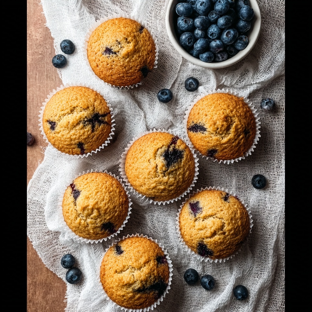 Blueberry Oatmeal Muffins Recipe - Recipe Image