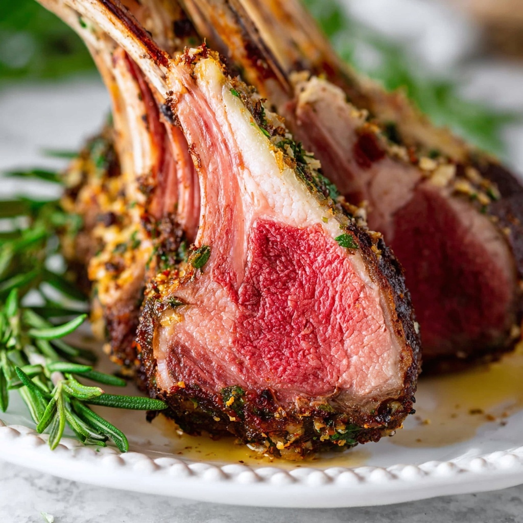 Lemon Rosemary Garlic Rack of Lamb Recipe - Recipe Image