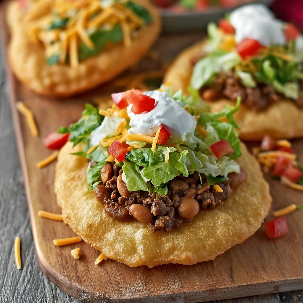 Indian Fry Bread Tacos Recipe - Recipe Image