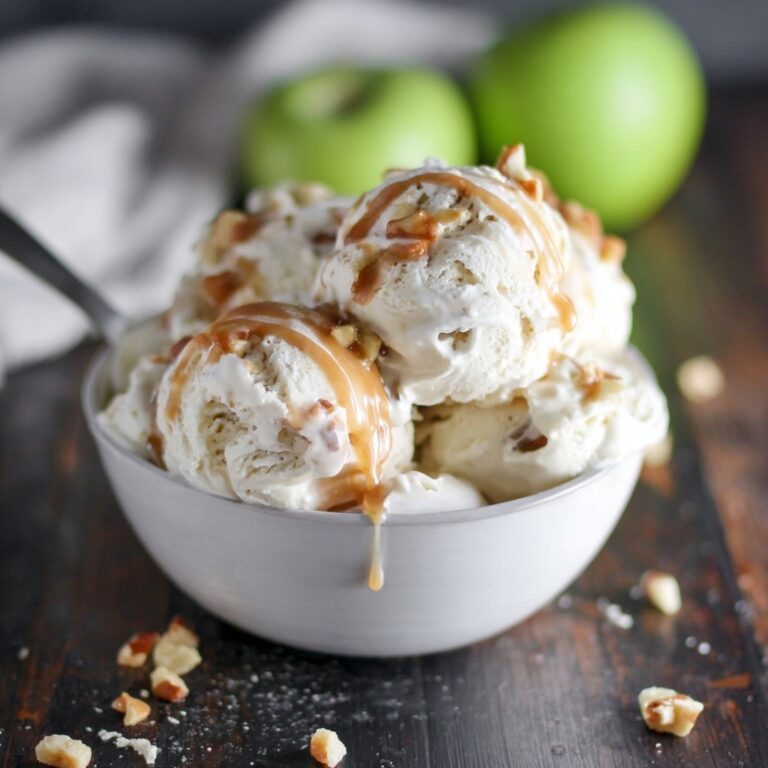 Caramel Apple No Churn Ice Cream Recipe