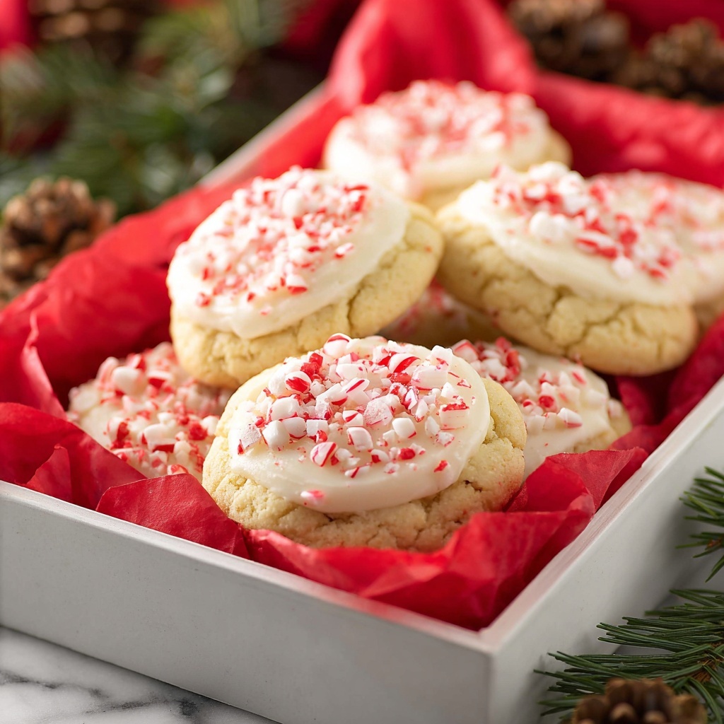 White Chocolate Peppermint Cookies Recipe - Recipe Image