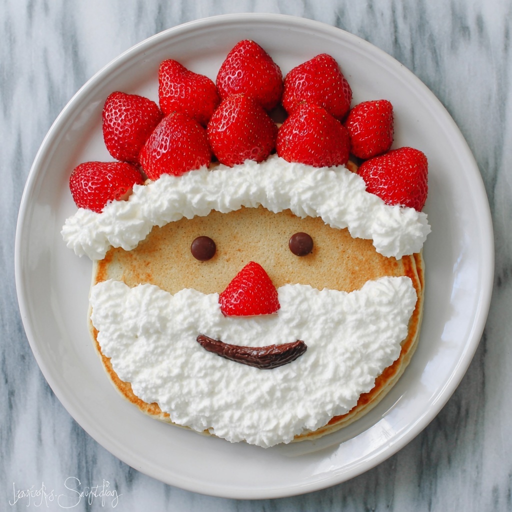Christmas Santa Pancakes Recipe - Recipe Image