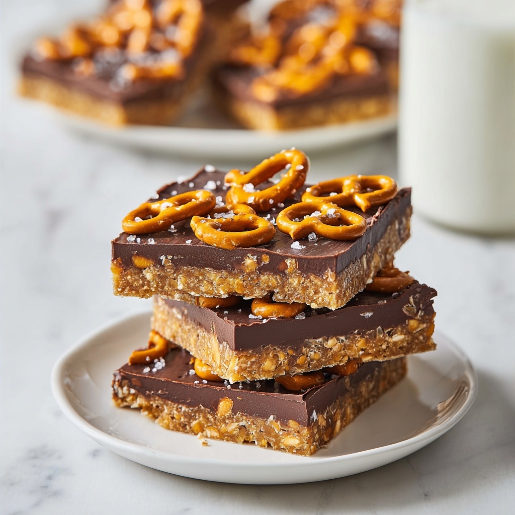 Peanut Butter Pretzel Bars Recipe - Recipe Image