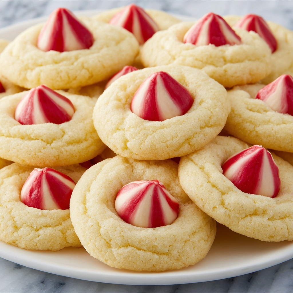 Peppermint Kiss Cookies Recipe - Recipe Image