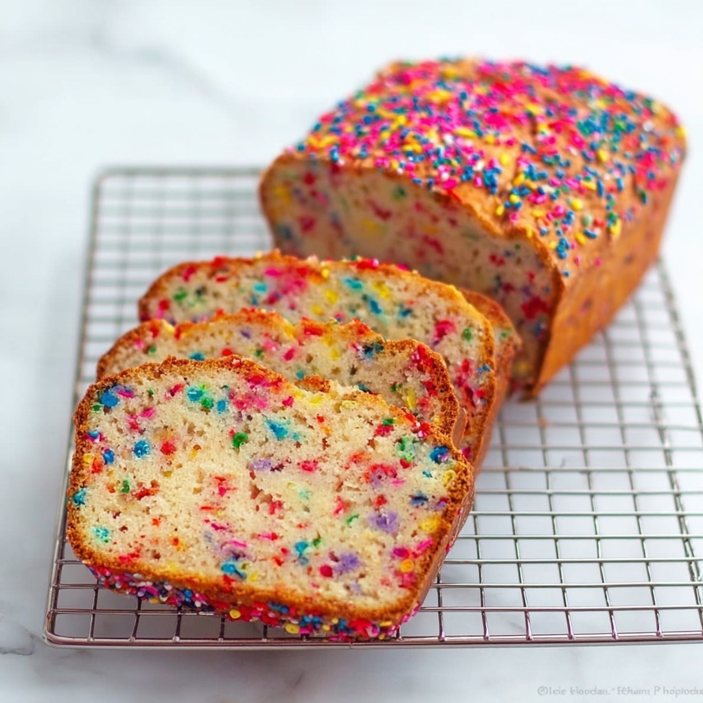 Ice Cream Bread with Sprinkles Recipe - Recipe Image