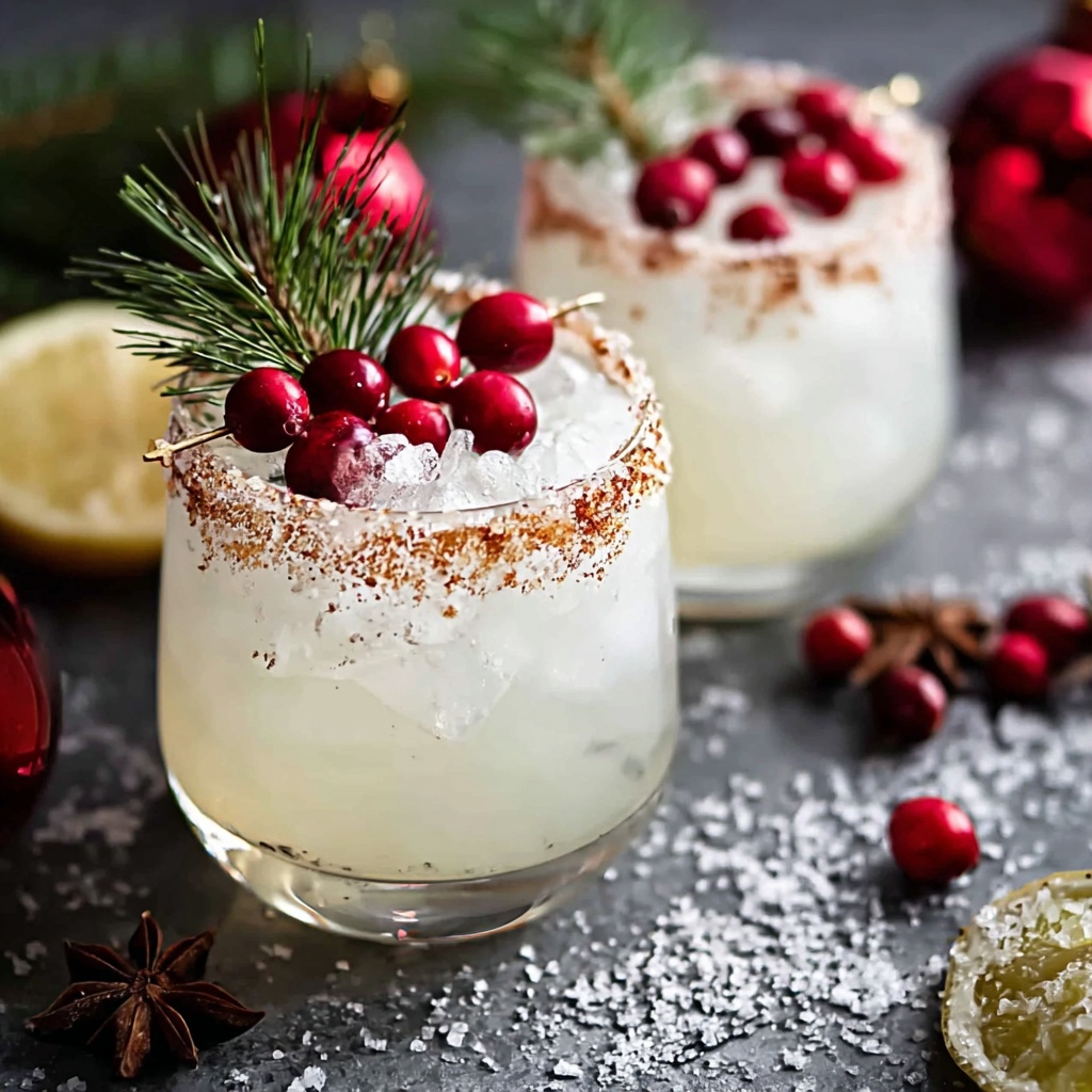 Deliciously Festive White Christmas Margarita Recipe - Recipe Image